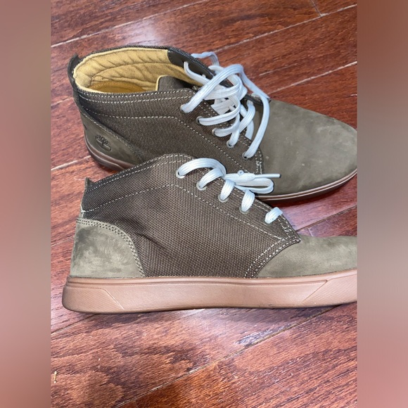 Timberland suede canvas olive ankle boots - Picture 11 of 12